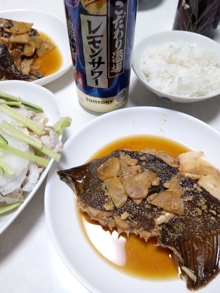 Sananaさん 卵たっぷり黒カレイの煮付け